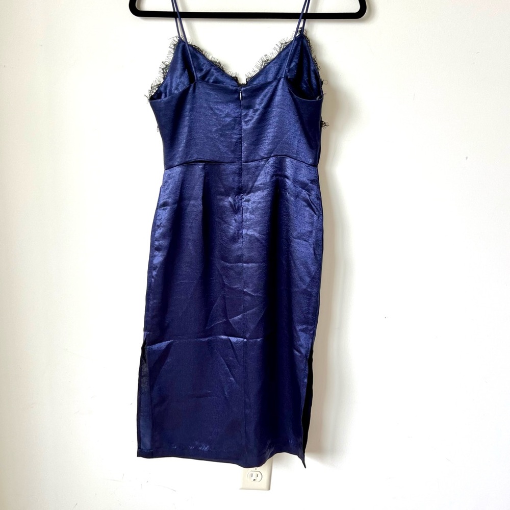 ANTHROPOLOGIE LUMIERE Lace Accented Midi Sheath Slip Dress—SZ. XS - Picture 14 of 14